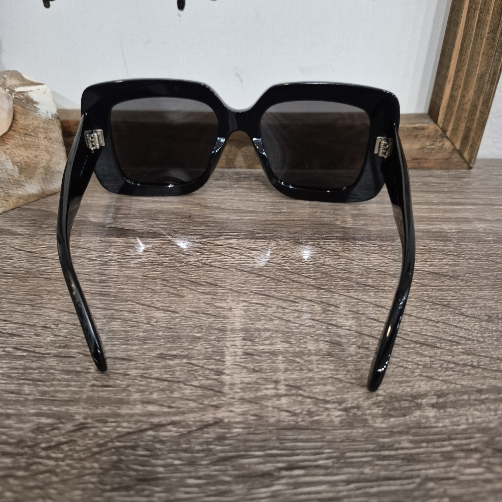 Celine Black Square Oversized Sunglasses - Picture 6 of 9